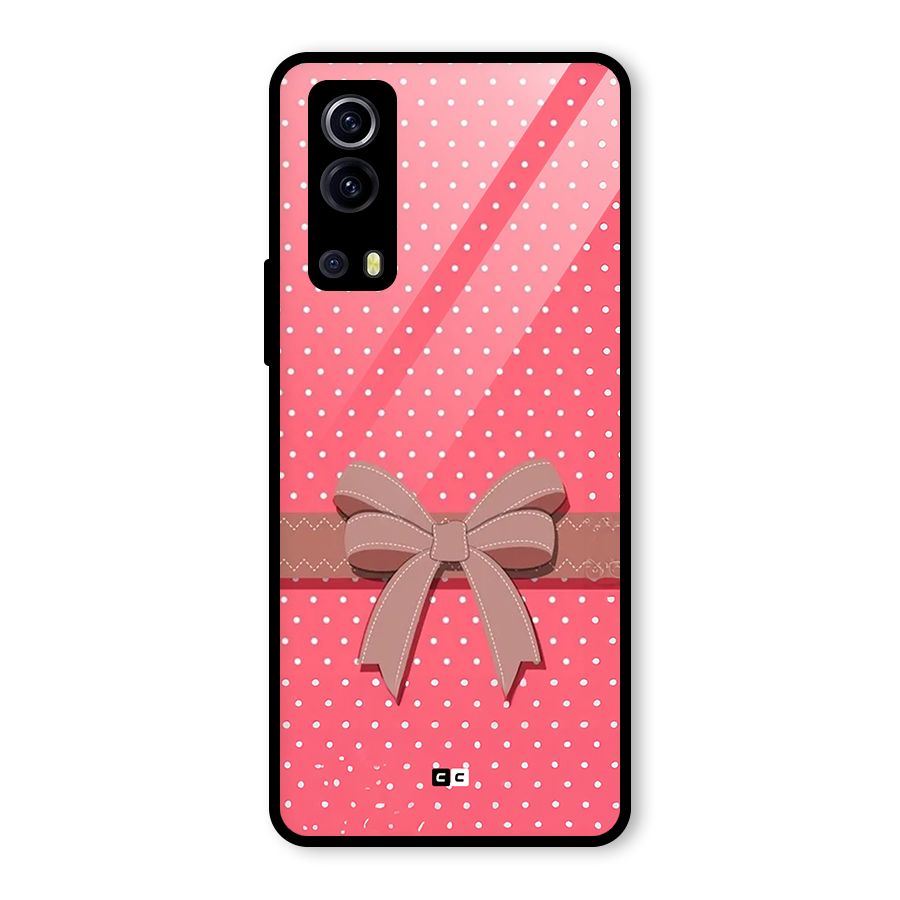 Gift Ribbon Glass Back Case for Vivo iQOO Z3