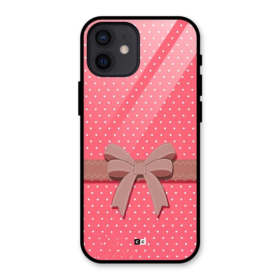 Gift Ribbon Glass Back Case for iPhone 12