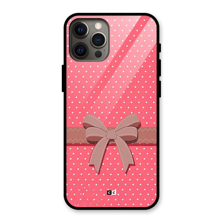 Gift Ribbon Glass Back Case for iPhone 12 Pro Max