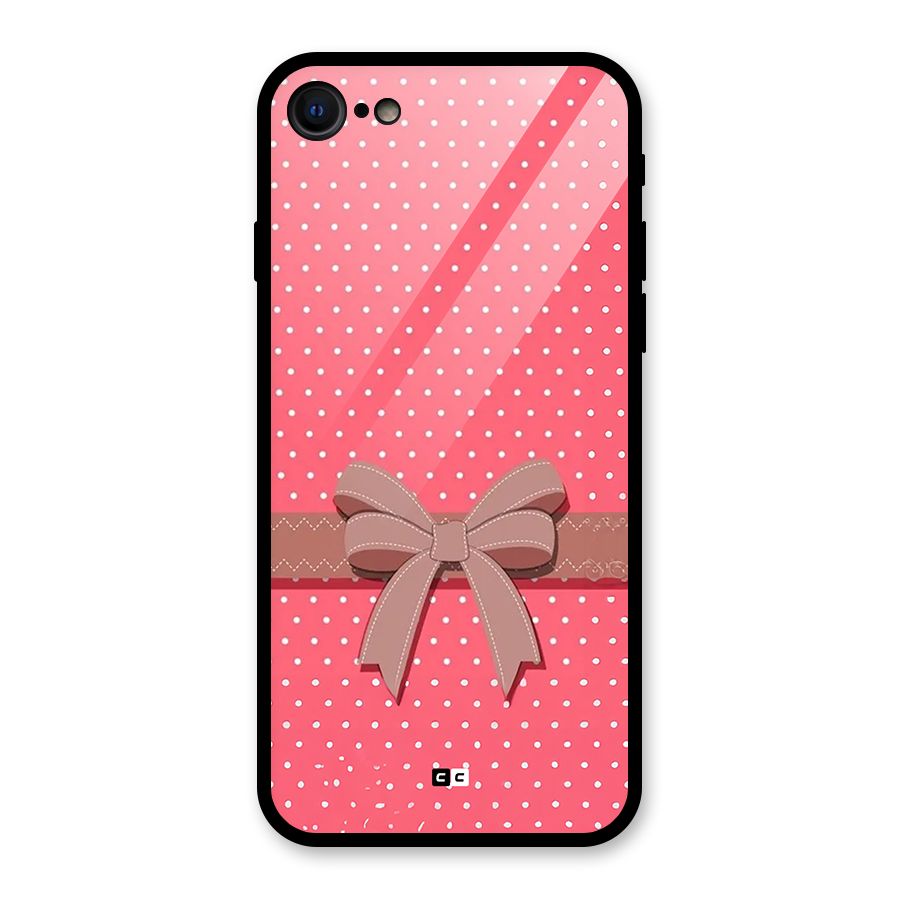Gift Ribbon Glass Back Case for iPhone 7