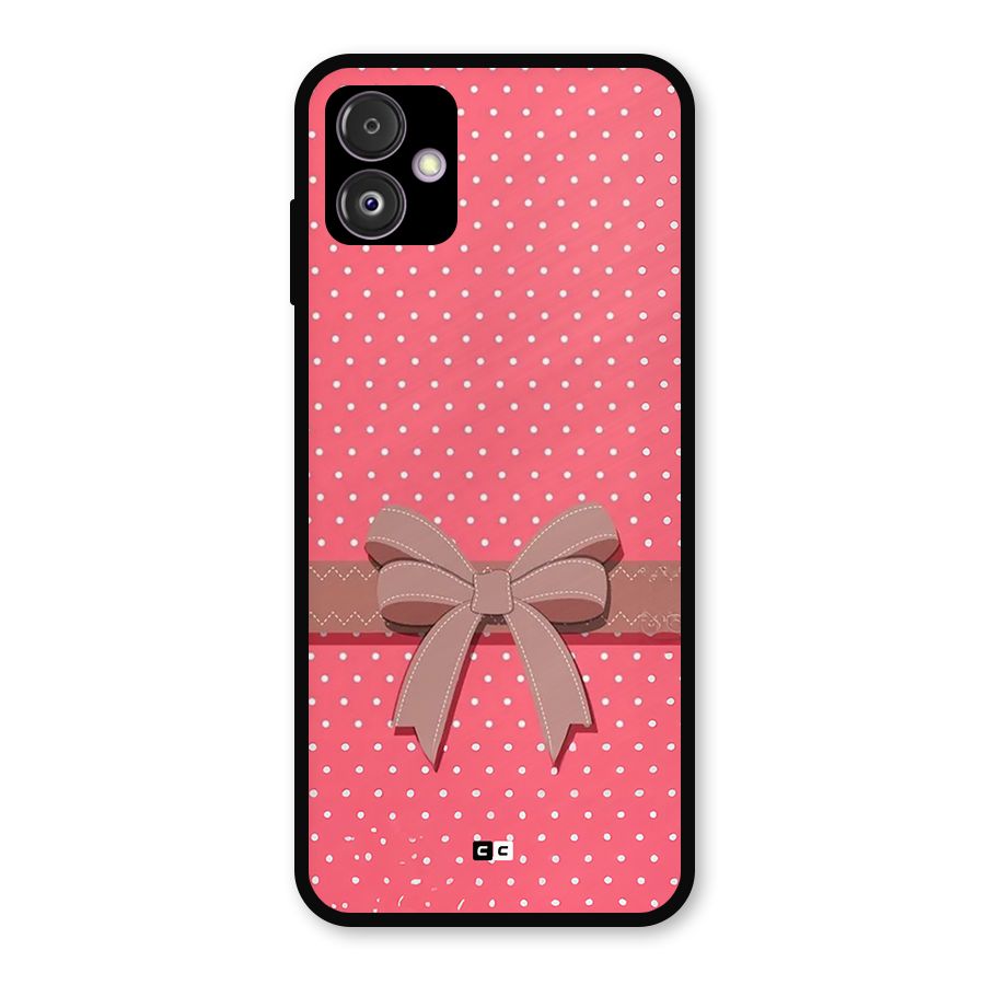 Gift Ribbon Metal Back Case for Galaxy F14