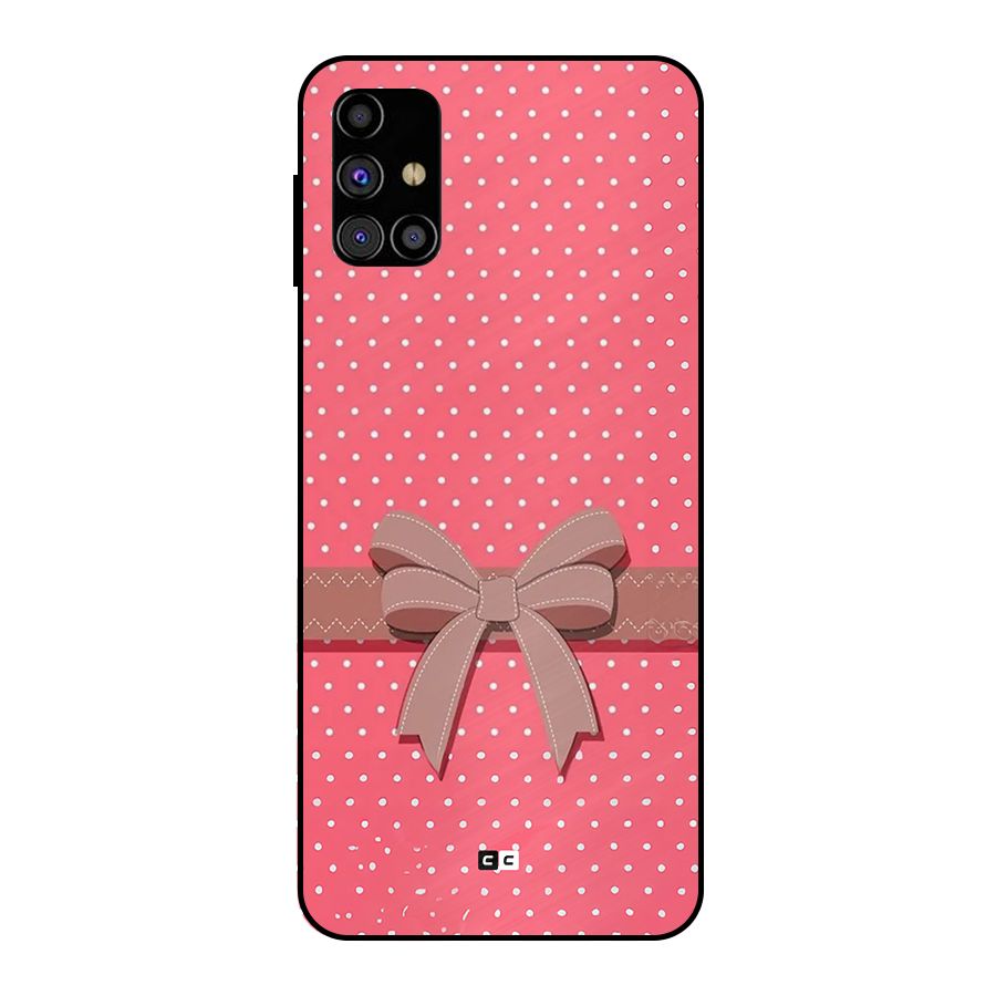 Gift Ribbon Metal Back Case for Galaxy M31s