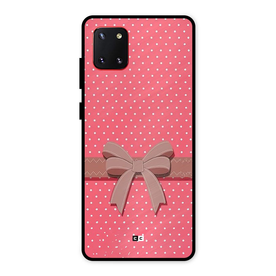 Gift Ribbon Metal Back Case for Galaxy Note 10 Lite