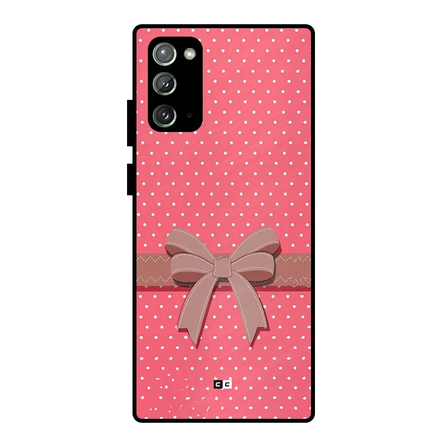 Gift Ribbon Metal Back Case for Galaxy Note 20