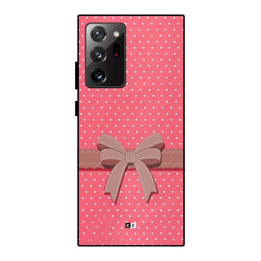 Gift Ribbon Metal Back Case for Galaxy Note 20 Ultra 5G