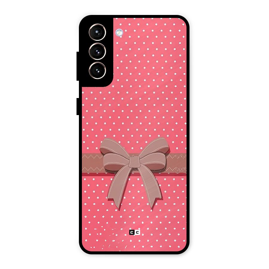 Gift Ribbon Metal Back Case for Galaxy S21 Plus