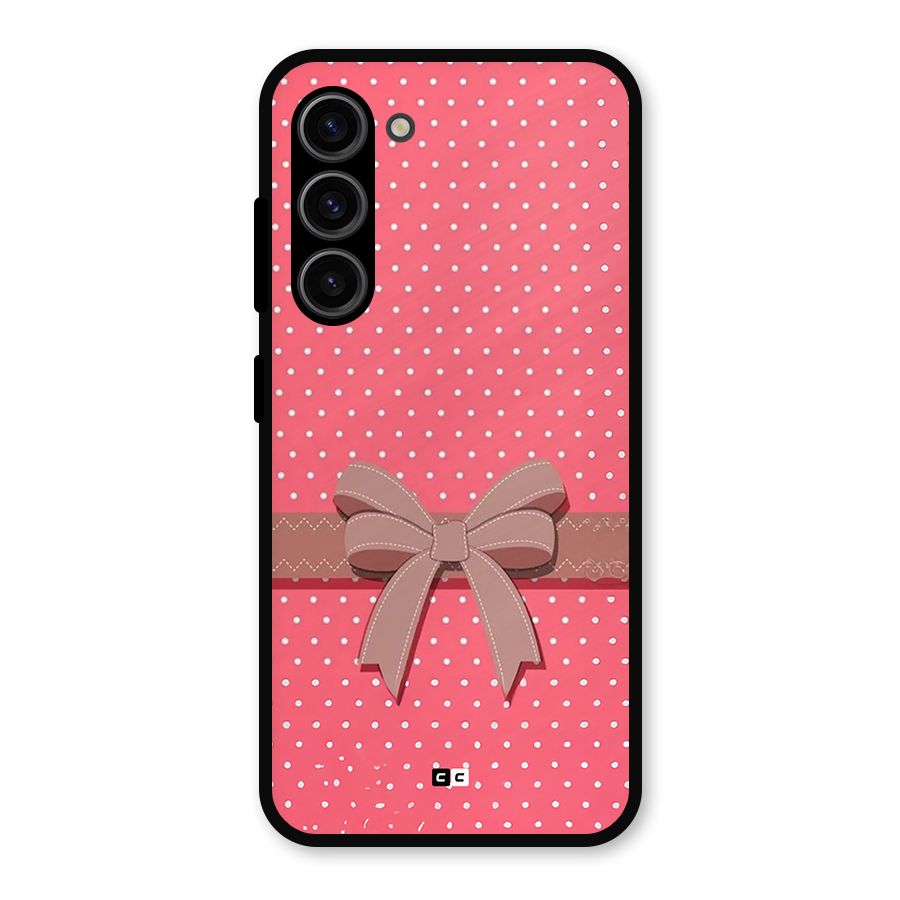 Gift Ribbon Metal Back Case for Galaxy S23