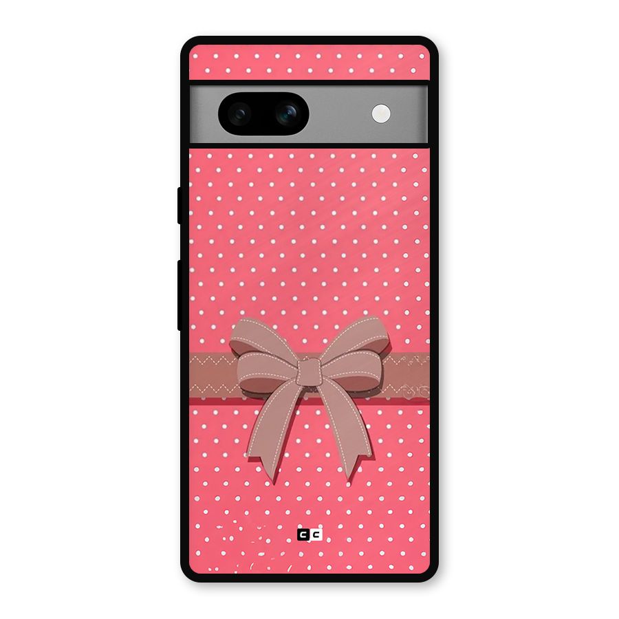 Gift Ribbon Metal Back Case for Google Pixel 7a