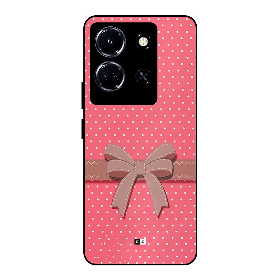 Gift Ribbon Metal Back Case for Infinix Note 30 5G