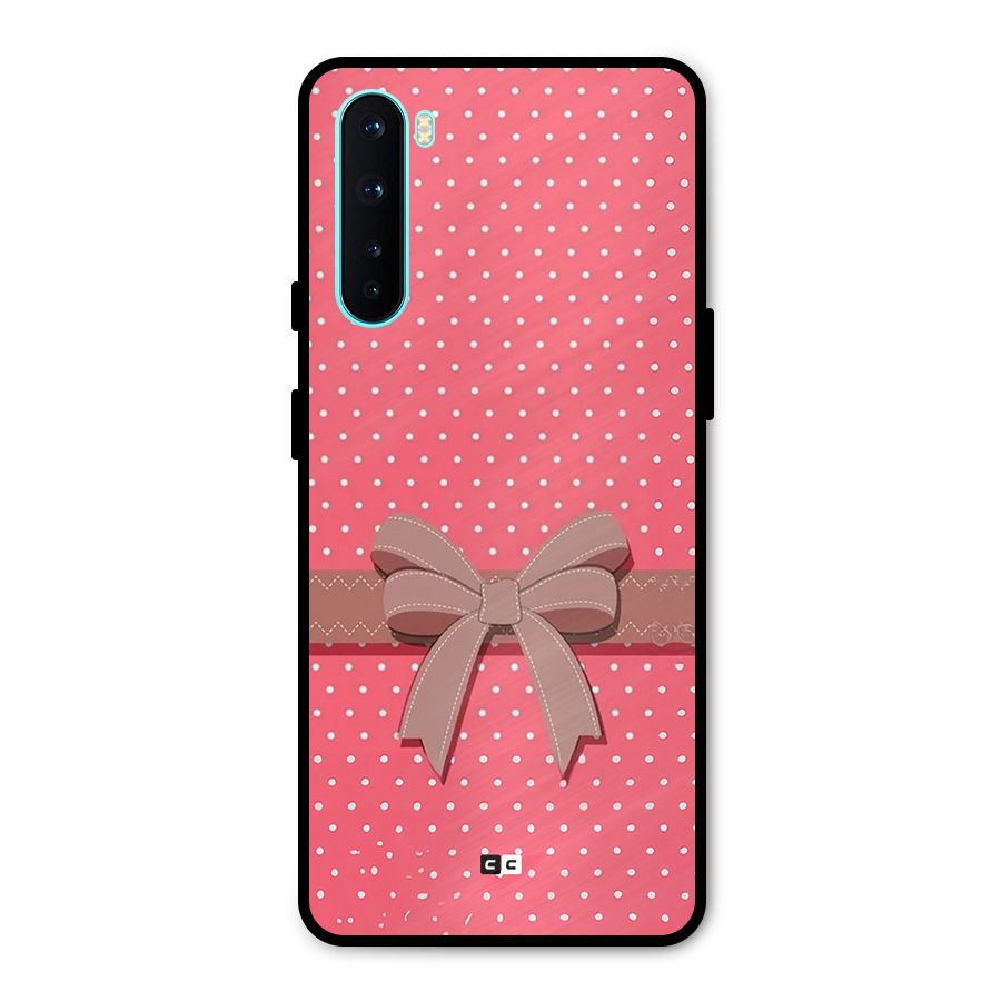 Gift Ribbon Metal Back Case for OnePlus Nord