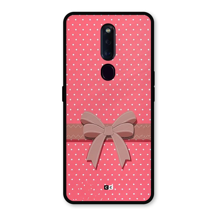 Gift Ribbon Metal Back Case for Oppo F11 Pro