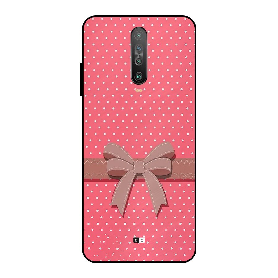 Gift Ribbon Metal Back Case for Poco X2