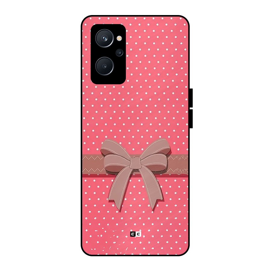 Gift Ribbon Metal Back Case for Realme 9i 5G