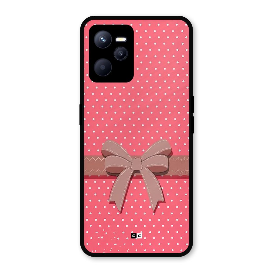 Gift Ribbon Metal Back Case for Realme C35
