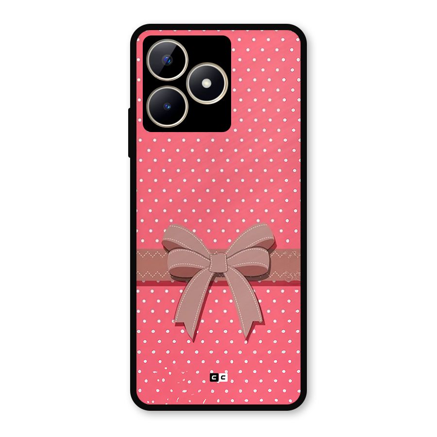 Gift Ribbon Metal Back Case for Realme C53
