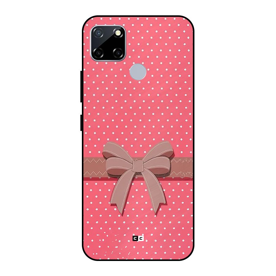 Gift Ribbon Metal Back Case for Realme Narzo 30A