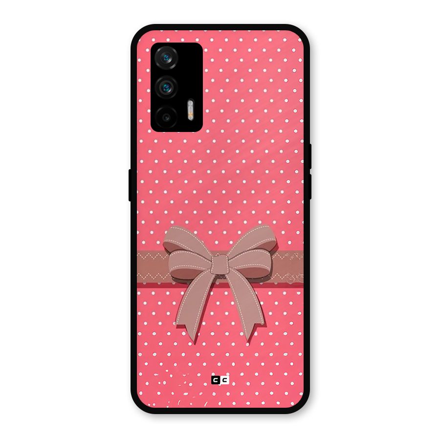 Gift Ribbon Metal Back Case for Realme X7 Max