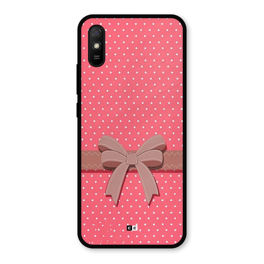 Gift Ribbon Metal Back Case for Redmi 9i