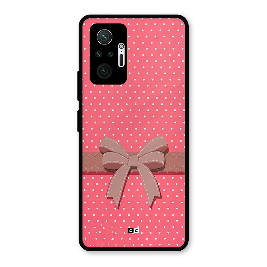 Gift Ribbon Metal Back Case for Redmi Note 10 Pro