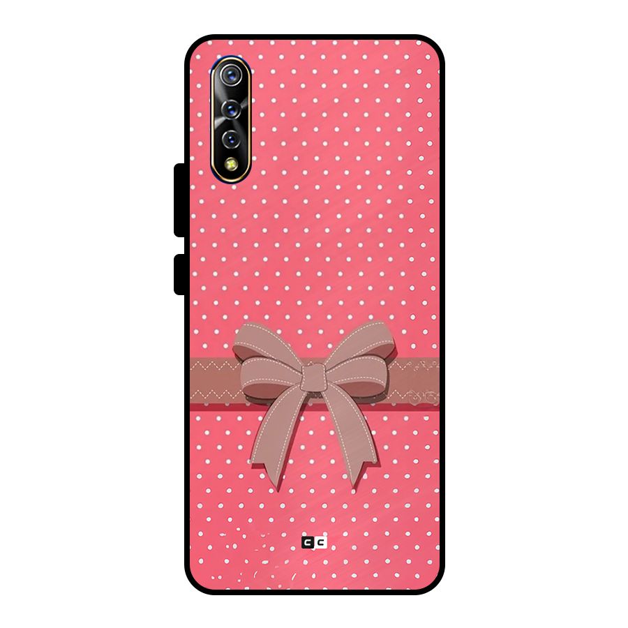 Gift Ribbon Metal Back Case for Vivo S1