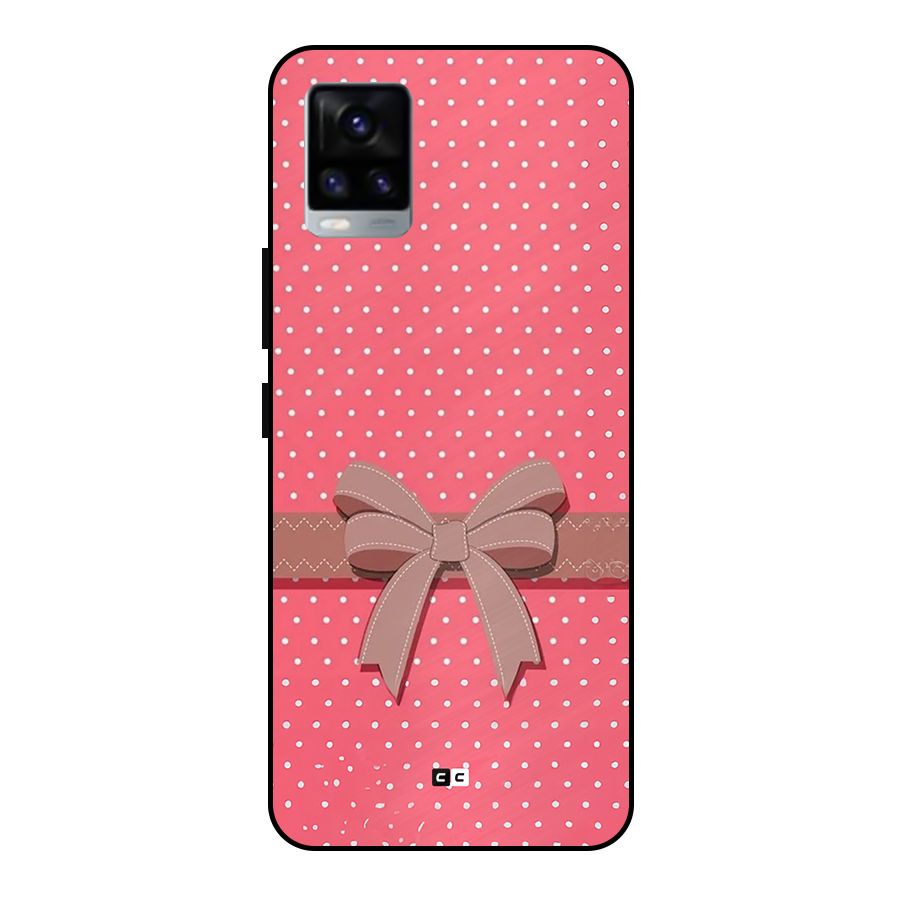 Gift Ribbon Metal Back Case for Vivo V20