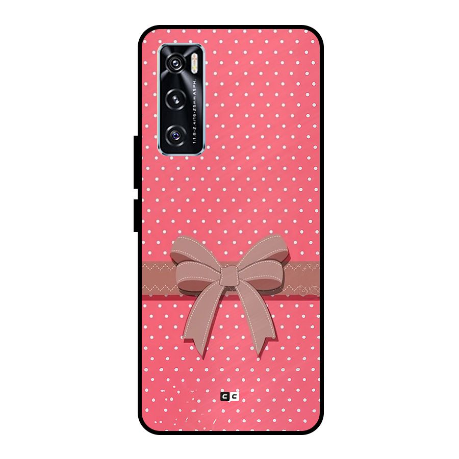 Gift Ribbon Metal Back Case for Vivo V20 SE