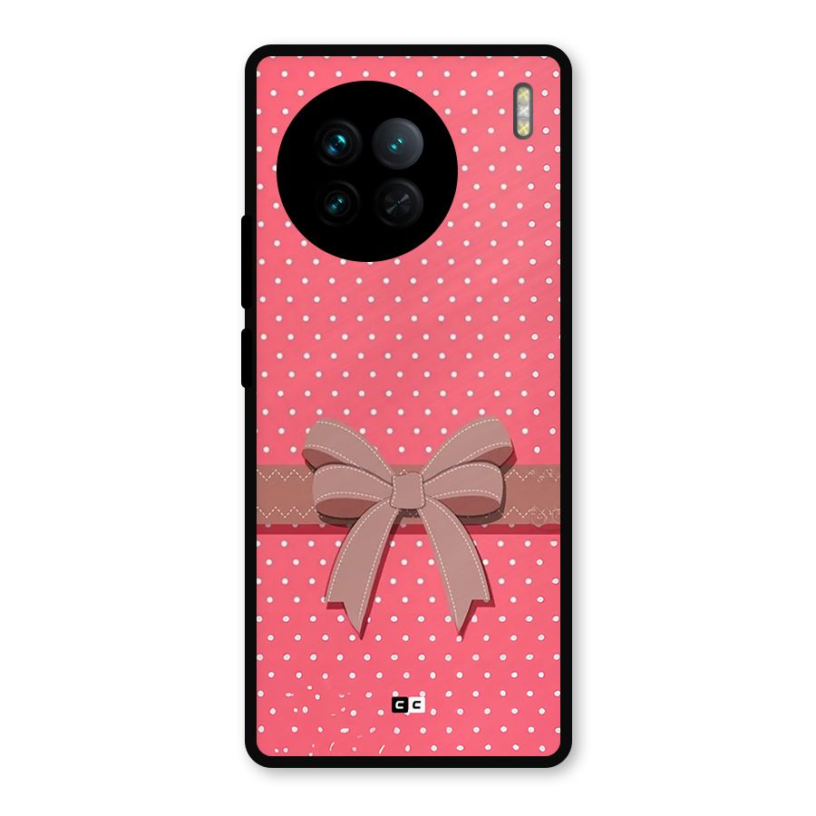 Gift Ribbon Metal Back Case for Vivo X90