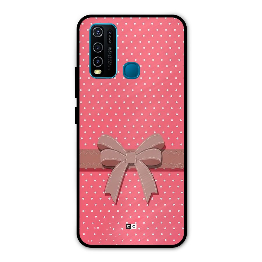 Gift Ribbon Metal Back Case for Vivo Y30