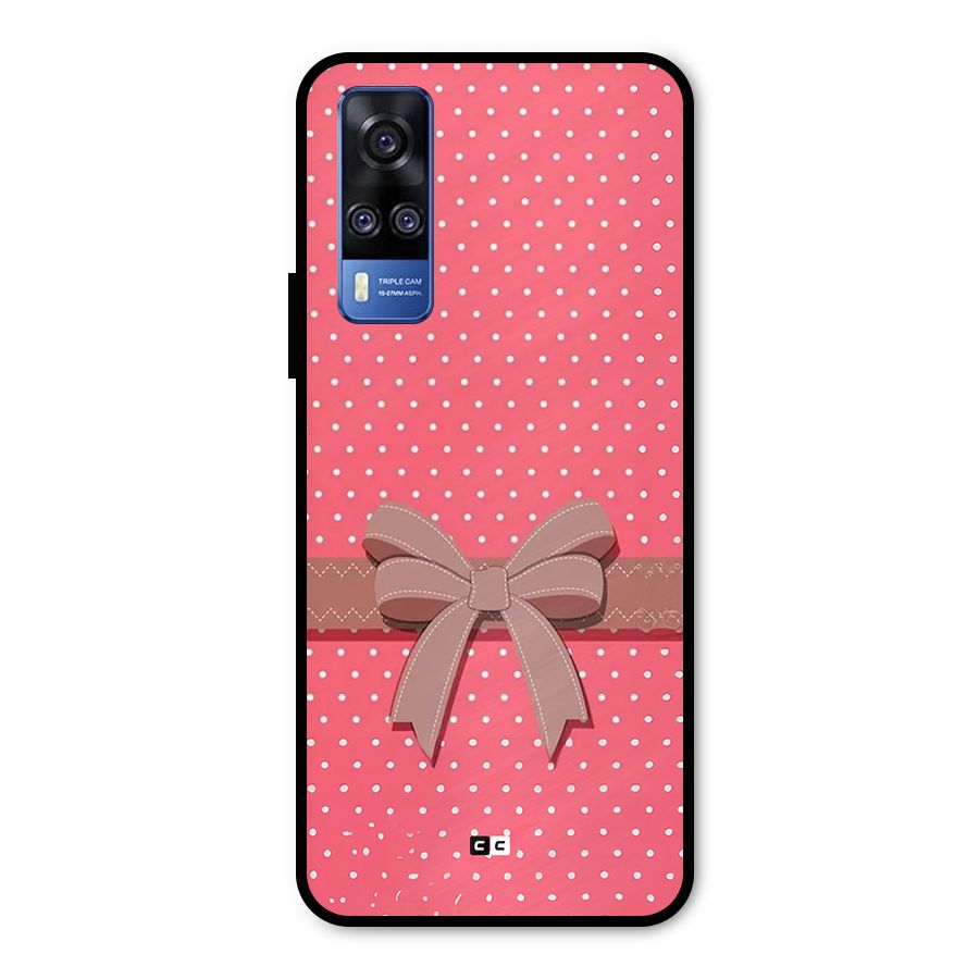 Gift Ribbon Metal Back Case for Vivo Y31