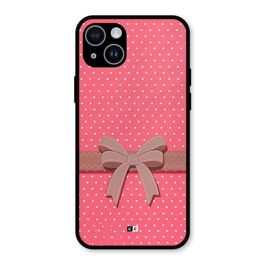 Gift Ribbon Metal Back Case for iPhone 14