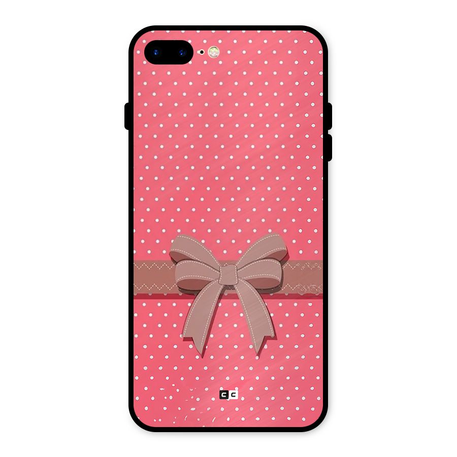 Gift Ribbon Metal Back Case for iPhone 7 Plus