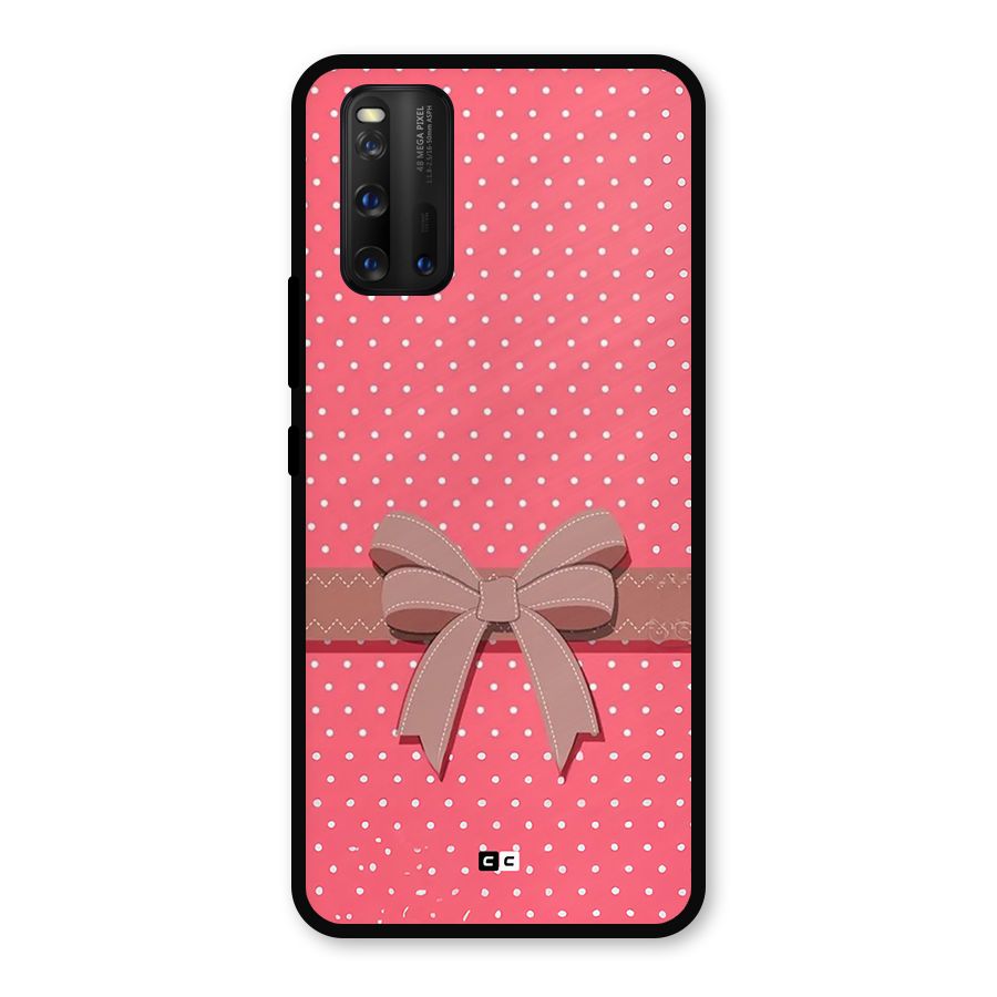 Gift Ribbon Metal Back Case for iQOO 3