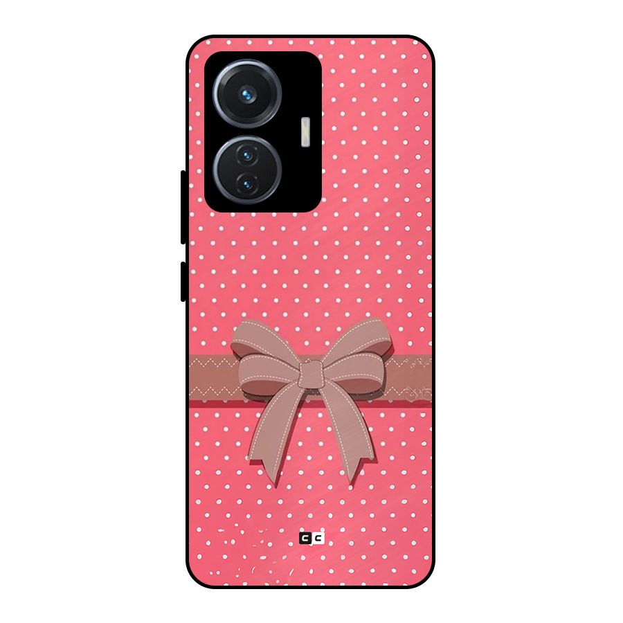 Gift Ribbon Metal Back Case for iQOO Z6 44W