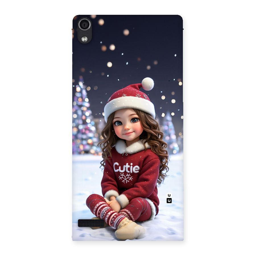 Girl In Snow Back Case for Ascend P6