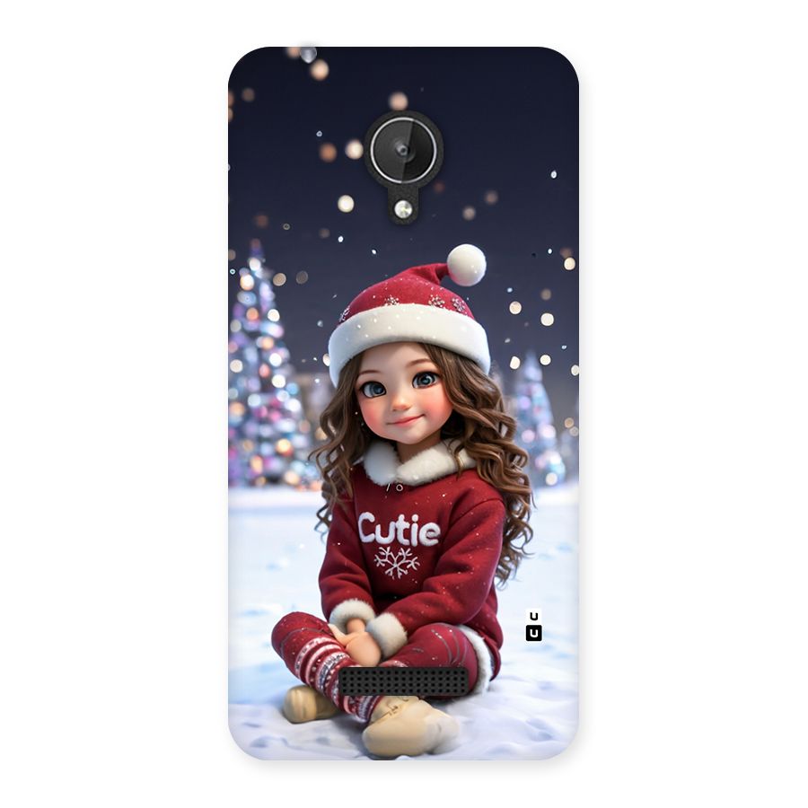 Girl In Snow Back Case for Canvas Spark Q380