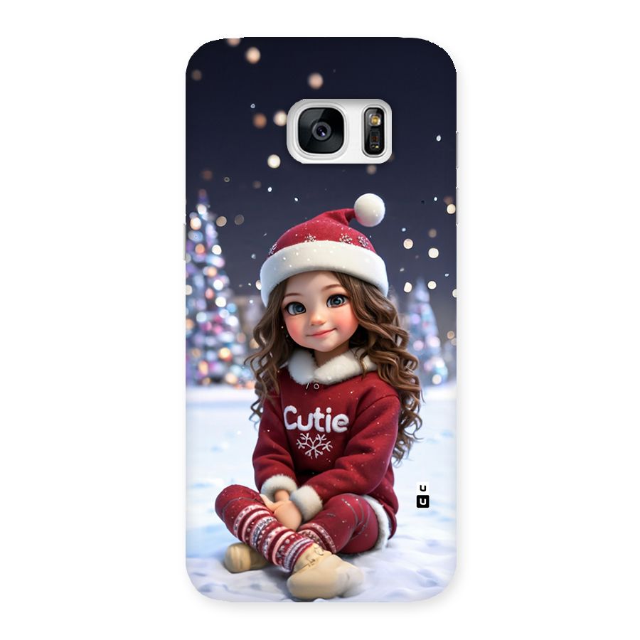 Girl In Snow Back Case for Galaxy S7 Edge