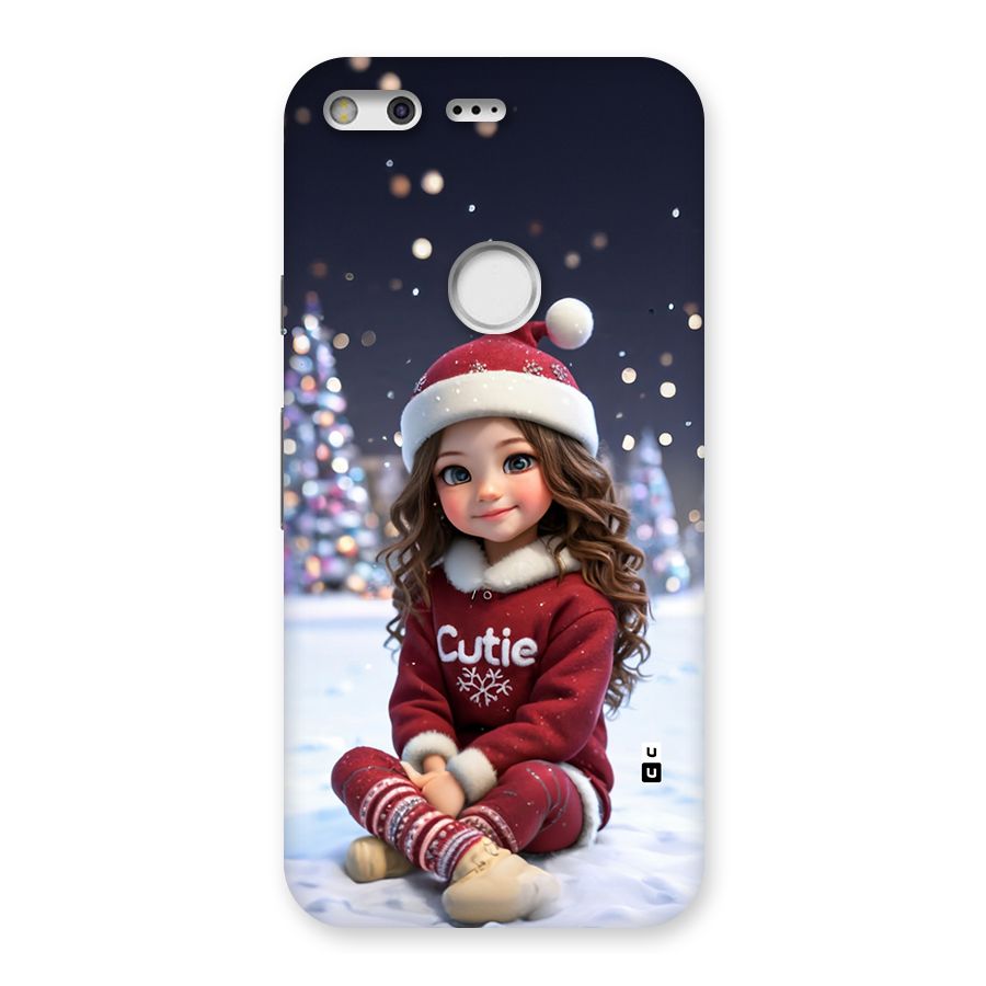 Girl In Snow Back Case for Google Pixel