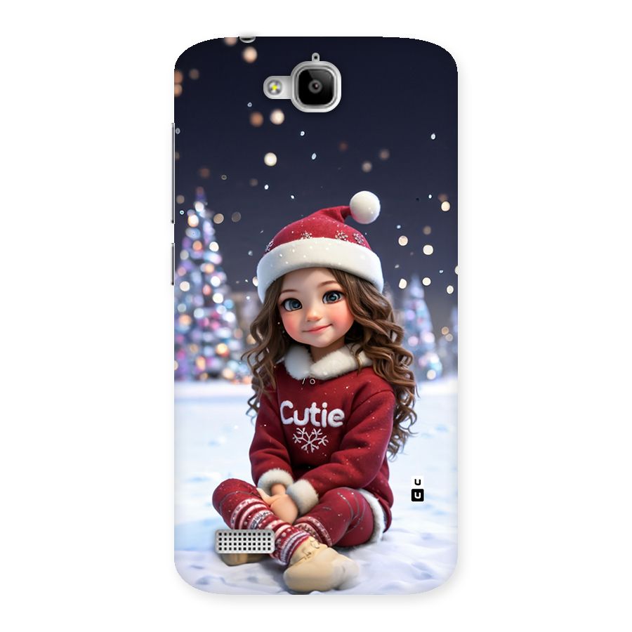 Girl In Snow Back Case for Honor Holly
