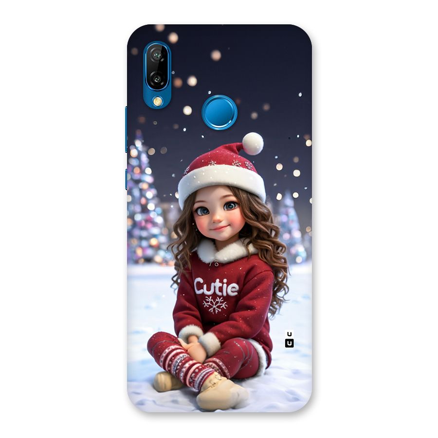 Girl In Snow Back Case for Huawei P20 Lite