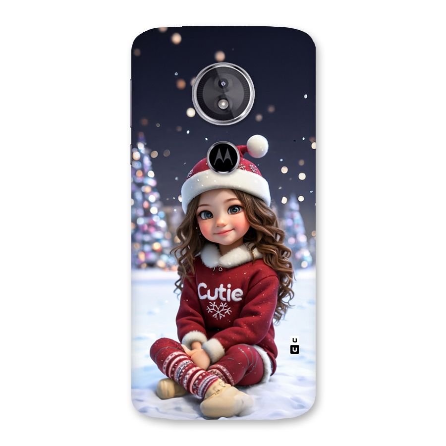 Girl In Snow Back Case for Moto E5