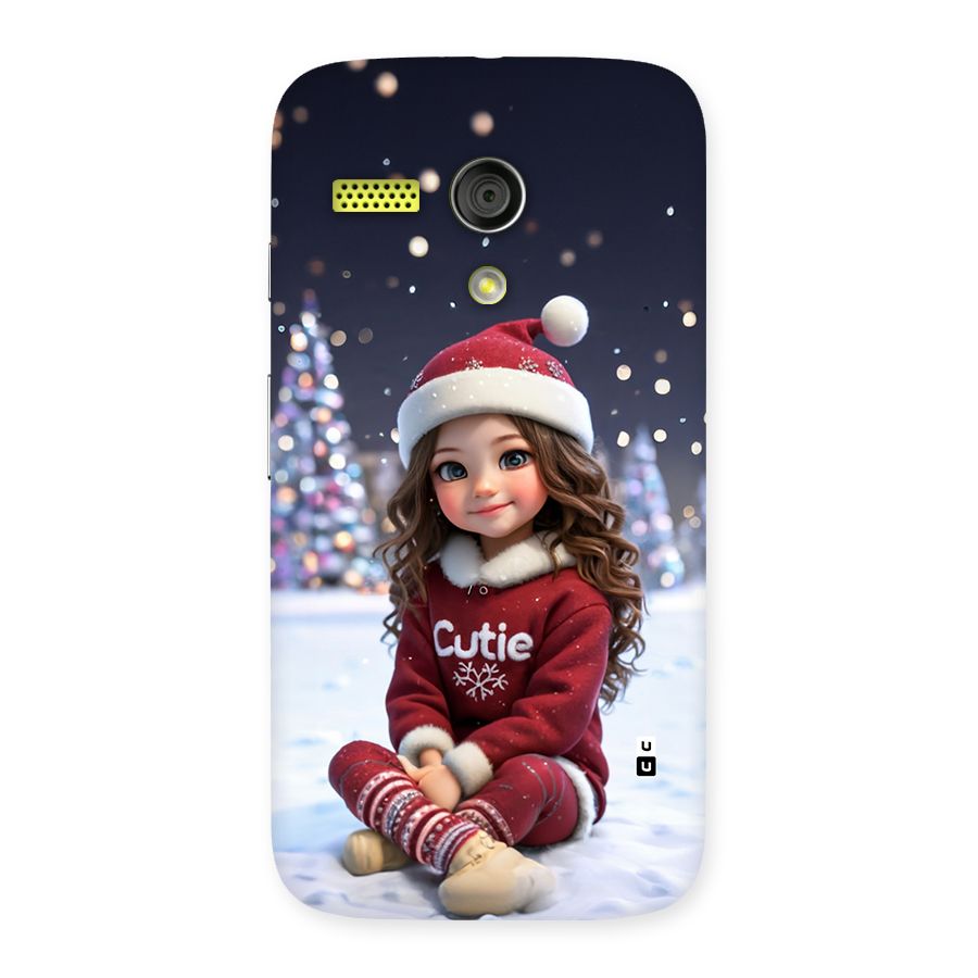 Girl In Snow Back Case for Moto G