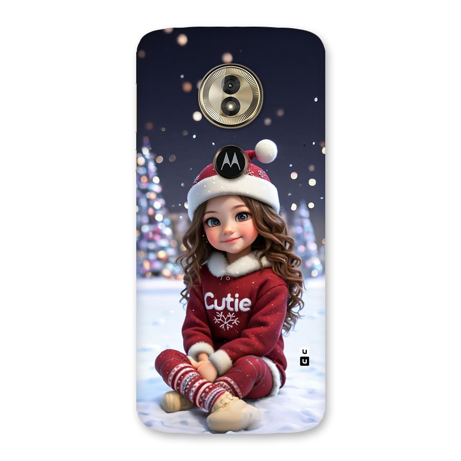 Girl In Snow Back Case for Moto G6 Play