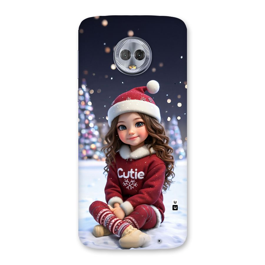 Girl In Snow Back Case for Moto G6 Plus