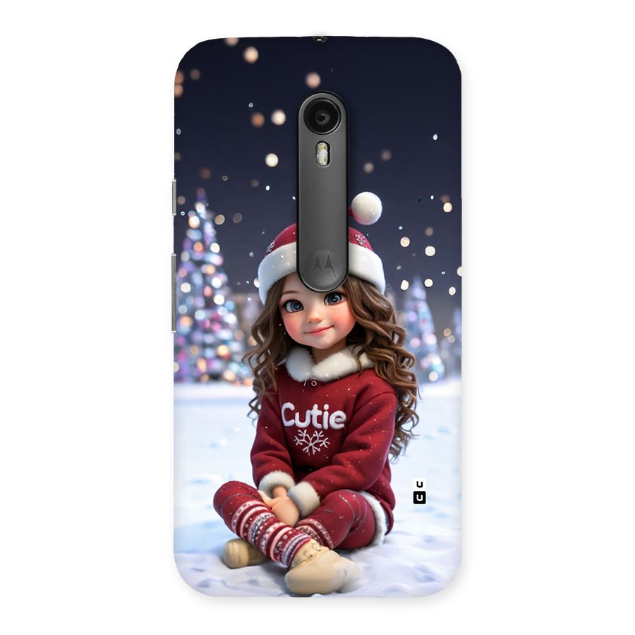 Girl In Snow Back Case for Moto G Turbo