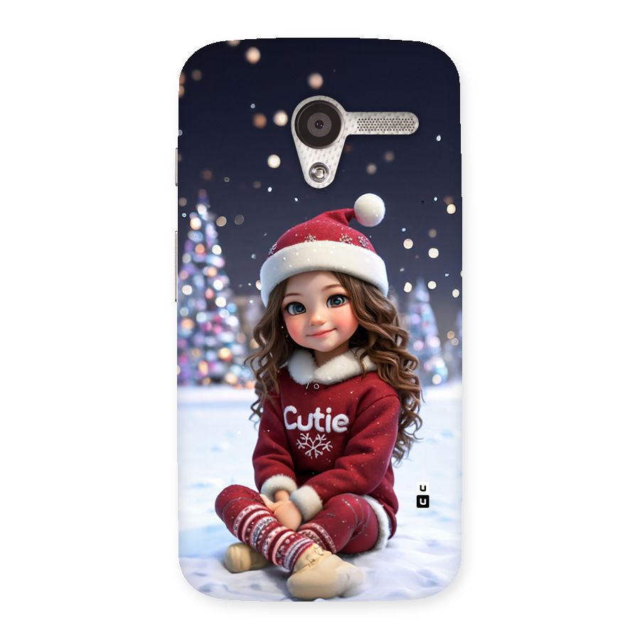 Girl In Snow Back Case for Moto X