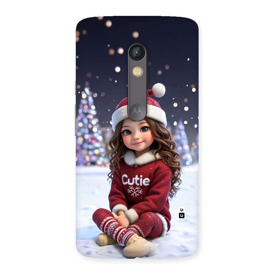Girl In Snow Back Case for Moto X Play