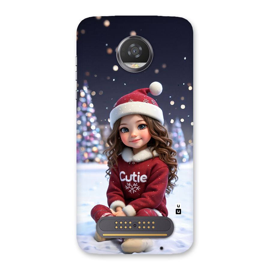 Girl In Snow Back Case for Moto Z2 Play