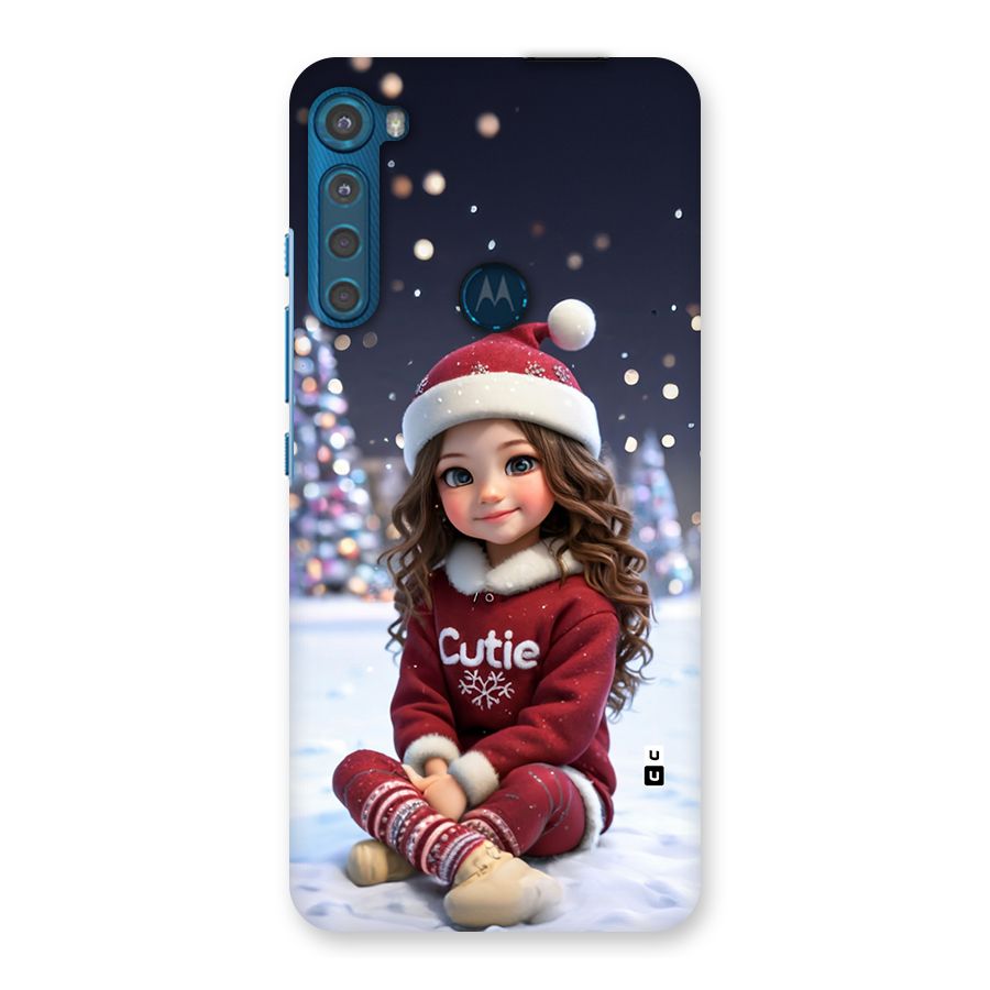 Girl In Snow Back Case for Motorola One Fusion Plus