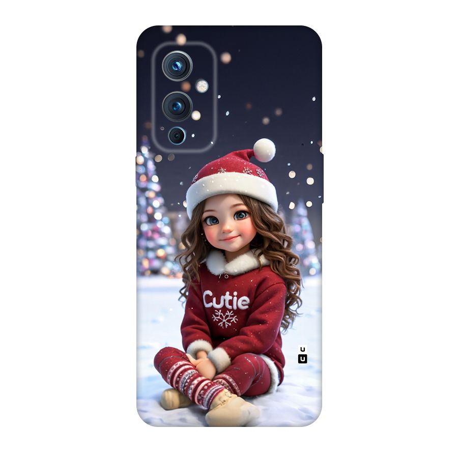 Girl In Snow Back Case for OnePlus 9