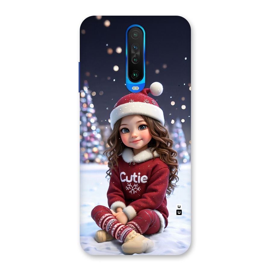 Girl In Snow Back Case for Poco X2